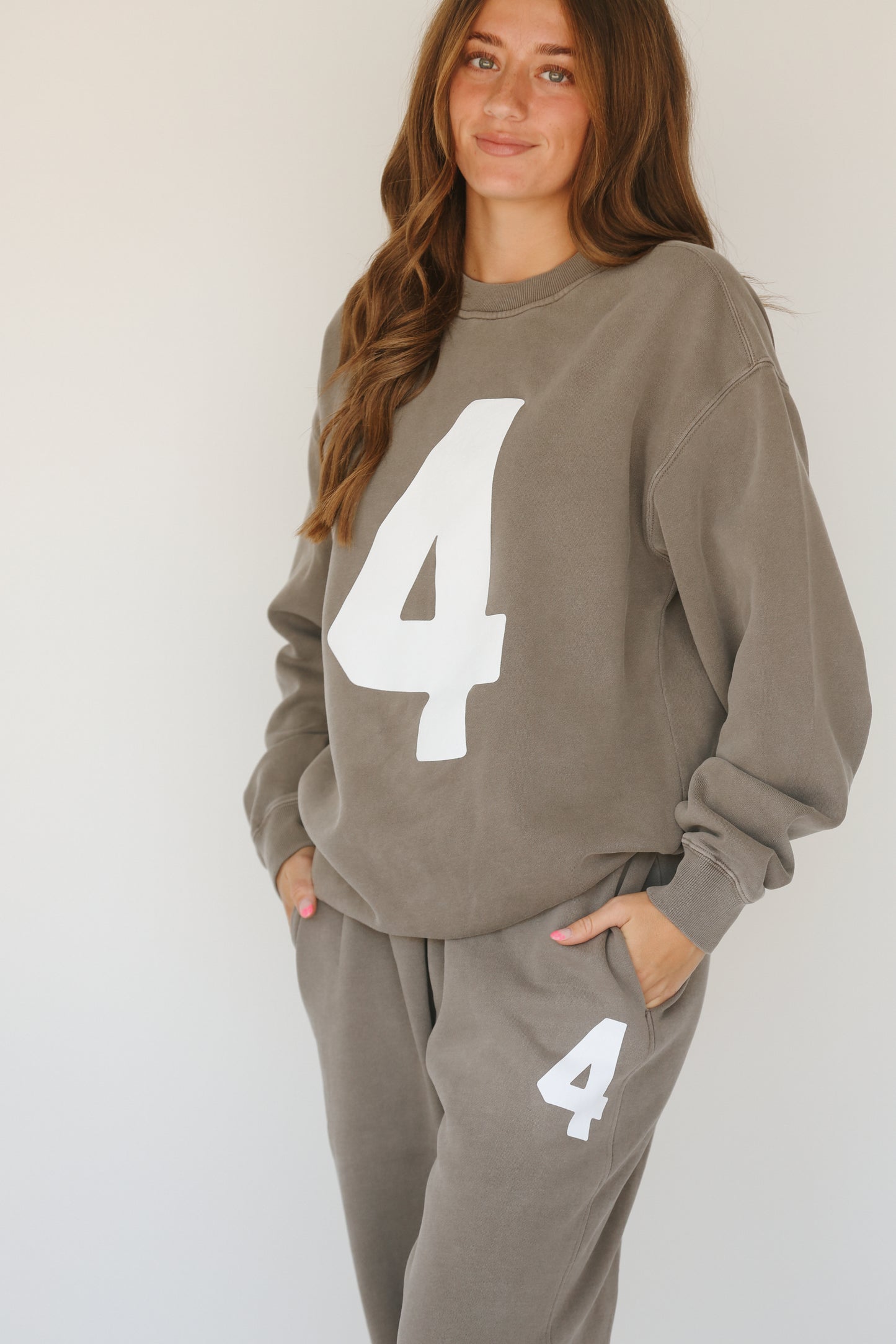 '4' College Track Pants - Vintage Grey