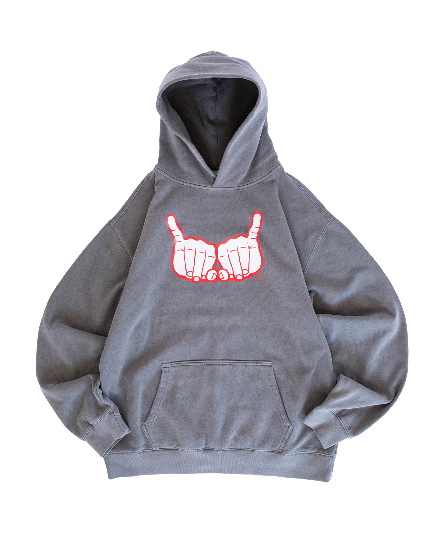 Hands Hood Vintage Grey