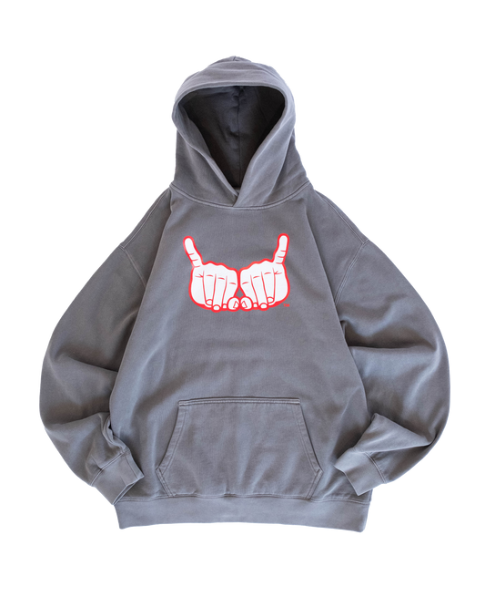 Hands Hood Vintage Grey